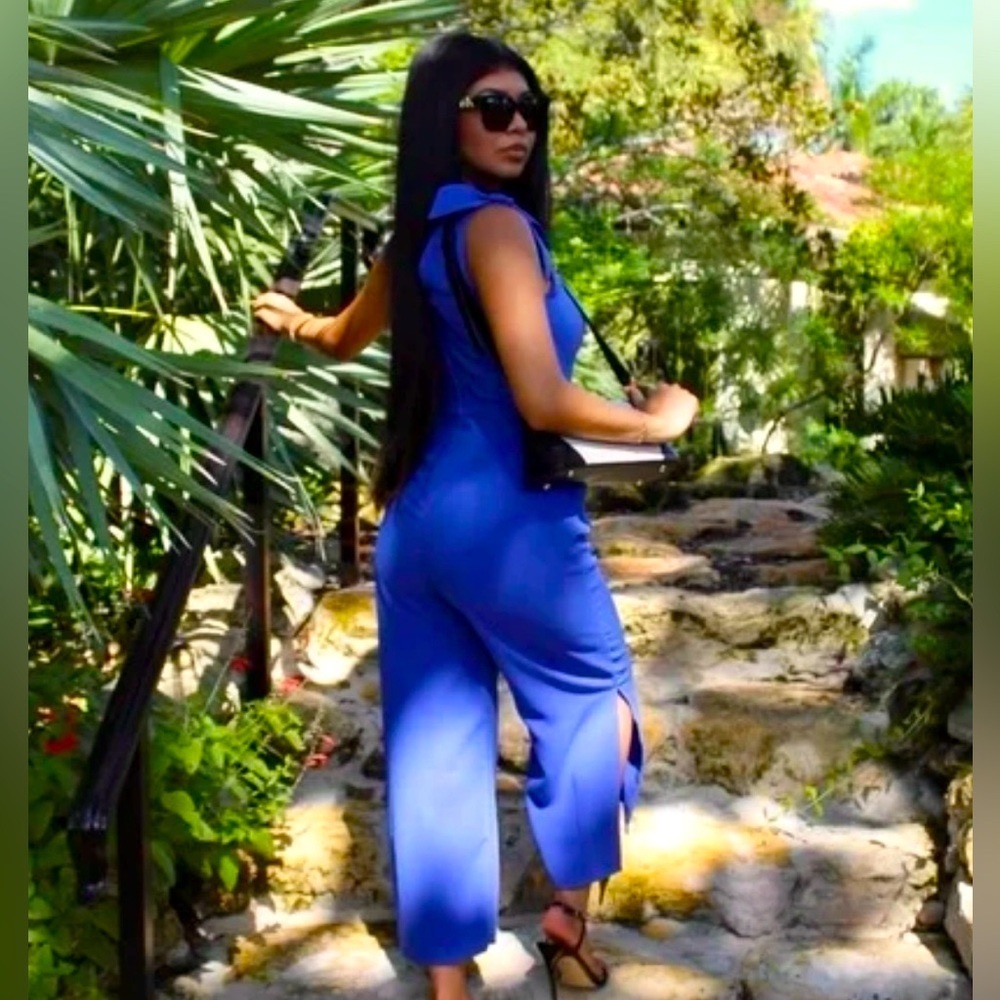 Lilly Pulitzer NWT Danni Jumpsuit Corsica Blue Size 4